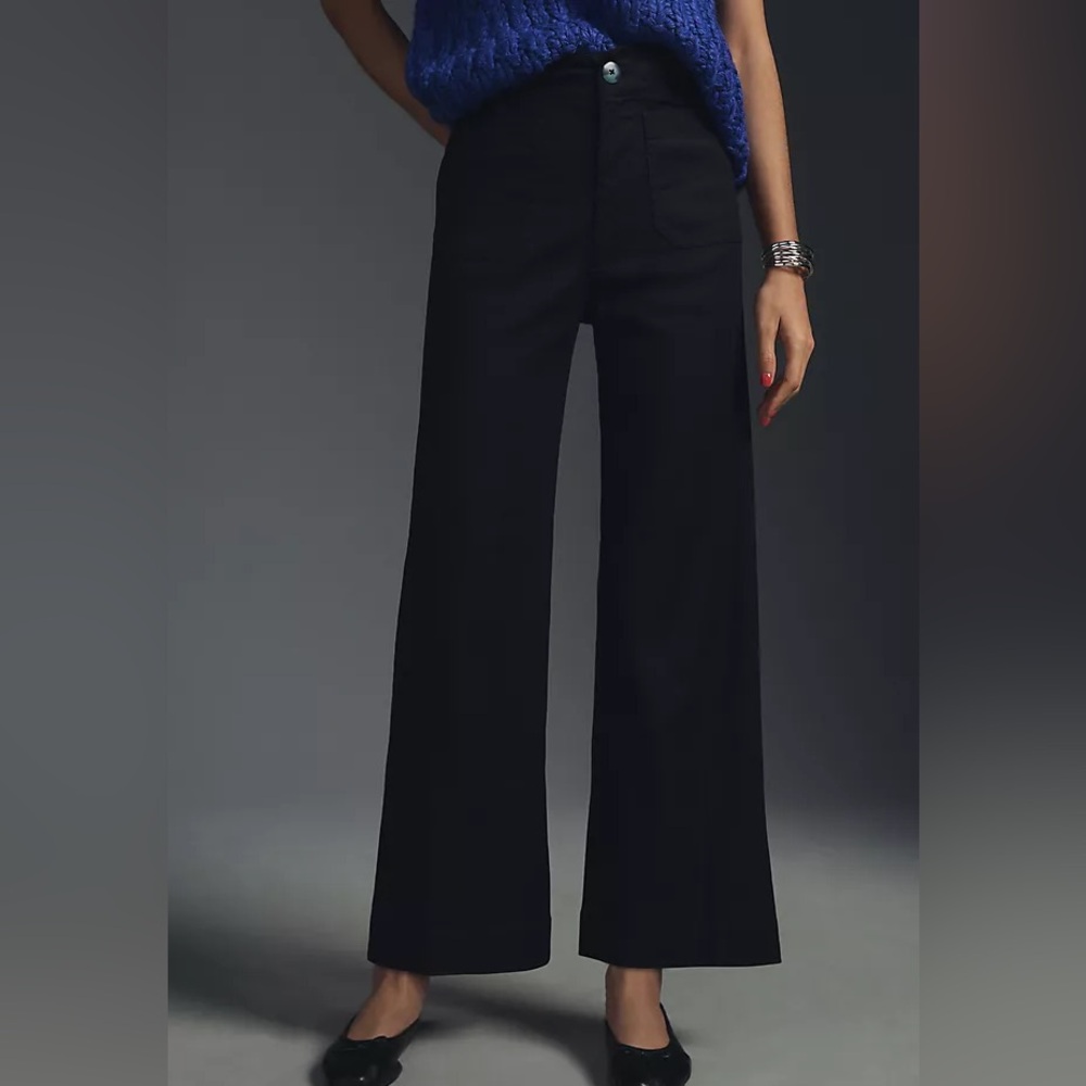 Anthropologie Stretch Fabric Cropped Collette Trouser